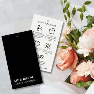 Minimalistisch Modern Flowers Care Bloemist Hang L Visitekaartje