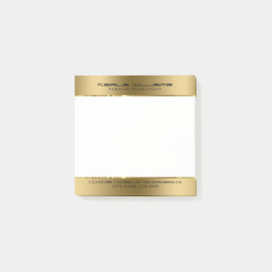 Minimalistisch modern glanzend faux goud post-it® notes