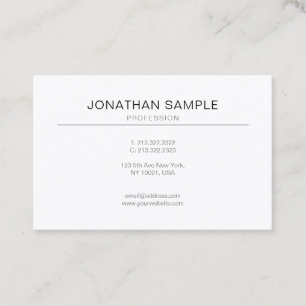 Minimalistisch modern grafisch design visitekaartje