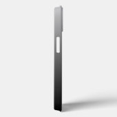 Minimalistisch modern grijs zwart ombre Case-Mate iPhone case (Achterkant / Rechts)