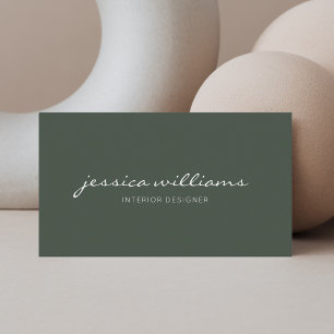 Minimalistisch modern handgeschreven professioneel visitekaartje