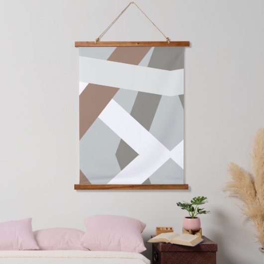 Minimalistisch modern hangend wandkleed (Slaapkamer)