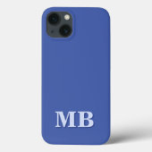 Minimalistisch modern Initiaal monogram Case-Mate iPhone Case (Achterkant)