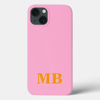 Minimalistisch modern Initiaal monogram iPhone 13 Hoesje