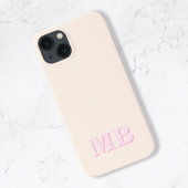 Minimalistisch modern Initiaal monogram Case-Mate iPhone Case