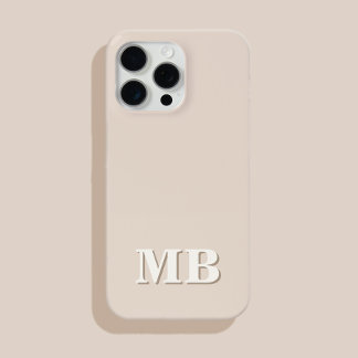 Minimalistisch modern Initiaal monogram iPhone 13 Hoesje