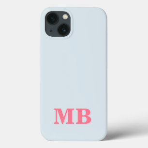 Minimalistisch modern Initiaal monogram iPhone 13 Hoesje