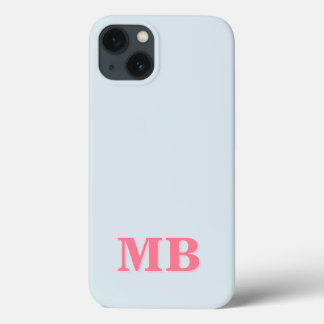 Minimalistisch modern Initiaal monogram iPhone 13 Hoesje