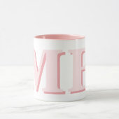 Minimalistisch modern Initiaal monogram Mok (Midden)