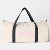 Minimalistisch modern Initiaal monogram Plunjezak (Voorkant)