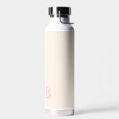 Minimalistisch modern Initiaal monogram Waterfles (Links)
