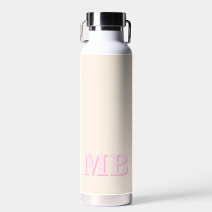 Minimalistisch modern Initiaal monogram Waterfles