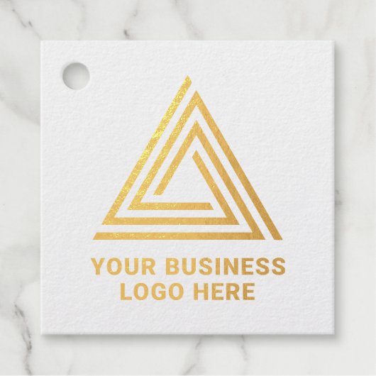 Minimalistisch Modern Kraft Business Logo Bedankjes Labels (Voorkant)