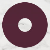 Minimalistisch modern Label met legante weddenscha (Achterkant)