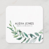 Minimalistisch modern landschapsontwerp vierkante visitekaartje (Voorkant)