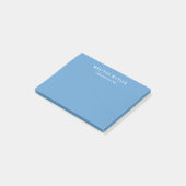 Minimalistisch modern lichtblauw post-it® notes (Schuin)