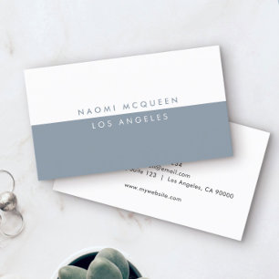 Minimalistisch modern Luxury Blue  Visitekaartje