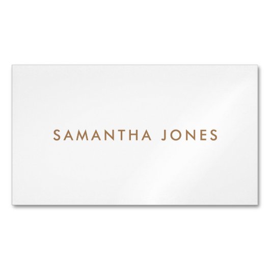 Minimalistisch Modern Magnetisch Visitekaartje (Voorkant)