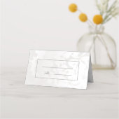 Minimalistisch modern monochroom bruiloft zilver (Voorkant)