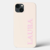 Minimalistisch modern monogram Case-Mate iPhone case (Achterkant)