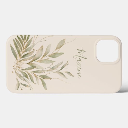 Minimalistisch Modern Monogram Elegant Case-Mate iPhone Case (Achterkant (horizontaal))