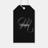 Minimalistisch modern monogram initiaal cadeaulabel (Voorkant)