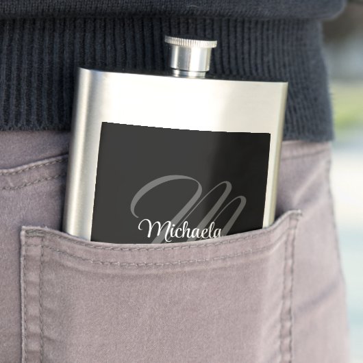 Minimalistisch modern monogram initiaal flacon (Voorbeeld)