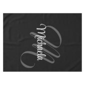 Minimalistisch modern monogram initiaal tafelkleed (Voorkant (Horizontaal))