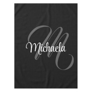 Minimalistisch modern monogram initiaal tafelkleed