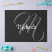 Minimalistisch modern monogram initiaal tissuepapier (Craft)