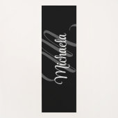 Minimalistisch modern monogram initiaal yogamat (Voorkant)