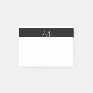 Minimalistisch modern monogram post-it® notes