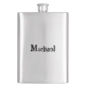 Minimalistisch modern monogram, zwarte grijs flacon (Voorkant)