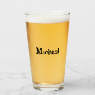 Minimalistisch modern monogram, zwarte grijs glas