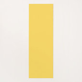Minimalistisch modern mosterdgeel yogamat (Achterkant)