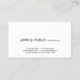Minimalistisch modern ontwerp elegant strak eenvou visitekaartje