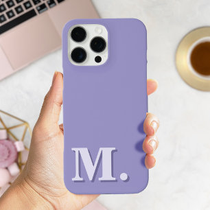 Minimalistisch modern Paarse monogram Initiaal iPhone 16 Pro Max Hoesje