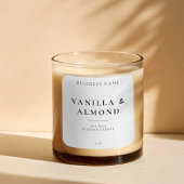 Minimalistisch modern productetiket vierkante sticker