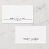Minimalistisch modern professioneel creatief model visitekaartje (Voorkant / Achterkant)
