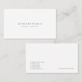 Minimalistisch modern professioneel elegant design visitekaartje (Voorkant / Achterkant)