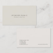Minimalistisch modern professioneel elegant design visitekaartje (Voorkant / Achterkant)
