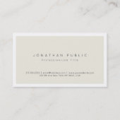 Minimalistisch Modern Professioneel Elegant Kleur Visitekaartje (Achterkant)