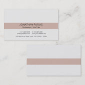 Minimalistisch Modern Professioneel Elegant Plain  Visitekaartje (Voorkant / Achterkant)