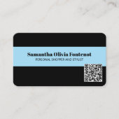 Minimalistisch modern QR code Visitekaartje (Voorkant)