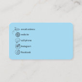 Minimalistisch modern QR code Visitekaartje (Achterkant)