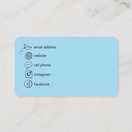 Minimalistisch modern QR code Visitekaartje (Achterkant)