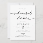 Minimalistisch modern repetitiediner kaart (Voorkant)