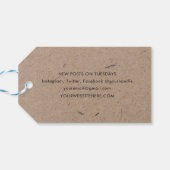 Minimalistisch modern ritueel papier cadeaulabel (Achterkant Horizontaal)