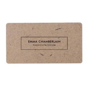Minimalistisch modern ritueel papier etiket
