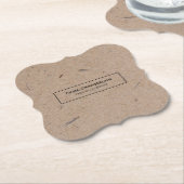 Minimalistisch modern ritueel papier kartonnen onderzetters (Gekanteld)